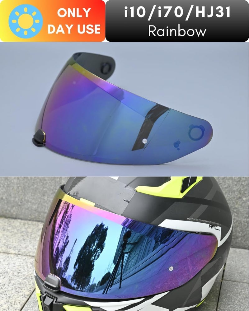 Logto Replacement Motorcycle Helmet Shield for I10 I70 HJ-31 Helmet Visor Shield Anti-Scratch Wearproof Windproof Universal Helmet Accessories - Image 4